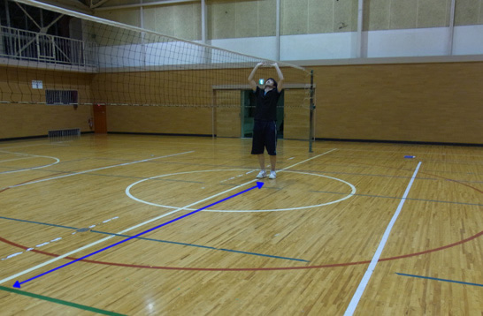 自分の位置を素早く把握してトスを上げよう