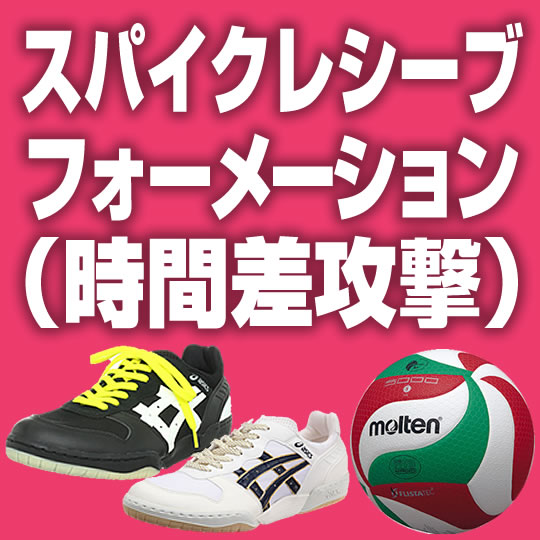 スパイクレシーブフォーメーション時間差攻撃