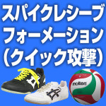 スパイクレシーブフォーメーション（クイック攻撃）