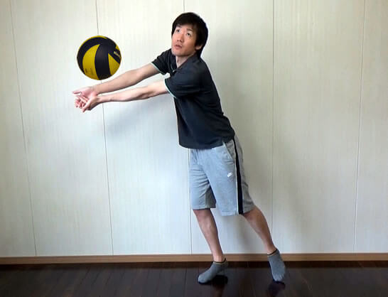 体が伸びてしまい、面がセッターに向けていないケース