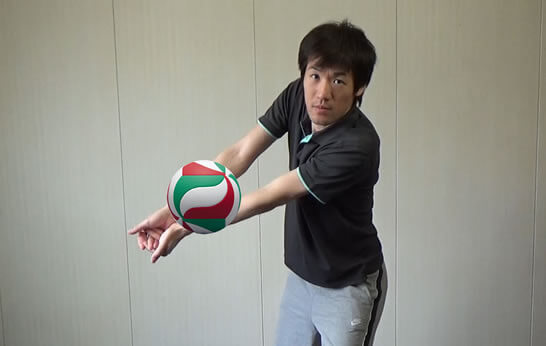 セッターのしっかり面を向ける